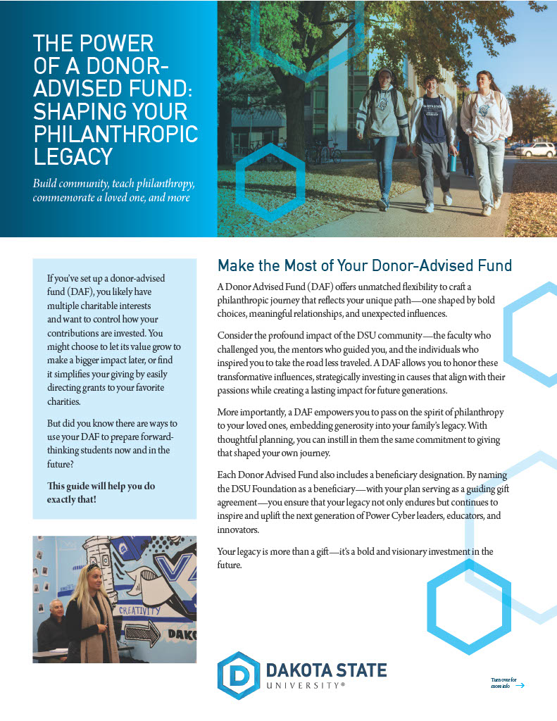 Support The Future of My Favorite Charity brochure cover